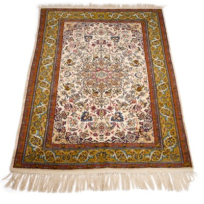 Lot 625 - AN INDIAN SILK CARPET