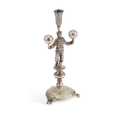 Lot 189 - A PORTUGUESE SILVER TOOTHPICK HOLDER