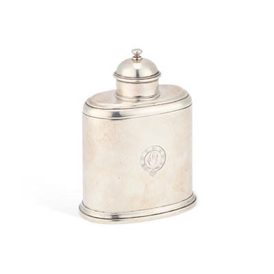 Lot 356 - A GEORGE II SILVER TEA CADDY