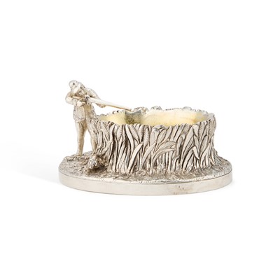 Lot 129 - A RARE INDIAN COLONIAL CAST SILVER NOVELTY SALT
