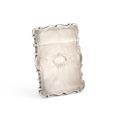 Lot 299 - A VICTORIAN SILVER CARD CASE