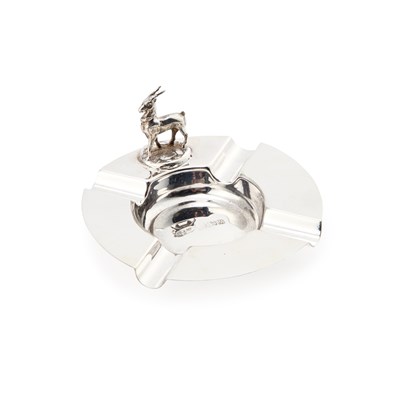 Lot 220 - AN ELIZABETH II SILVER ASHTRAY