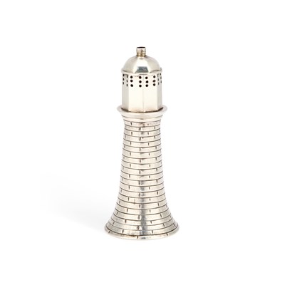 Lot 282 - A RARE VICTORIAN SILVER NOVELTY PEPPER POT