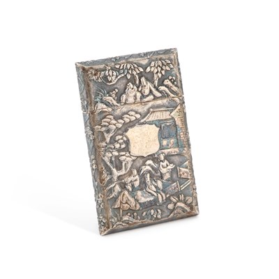 Lot 148 - A CHINESE SILVER CARD CASE