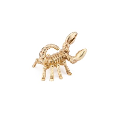 Lot 225 - STUART DEVLIN, AN ELIZABETH II CAST SILVER-GILT ZODIAC MODEL OF A SCORPION