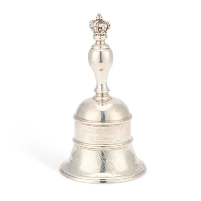 Lot 287 - A VICTORIAN SILVER TABLE BELL