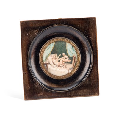 Lot 531 - A LATE 18TH/ EARLY 19TH CENTURY EUROPEAN SCHOOL PORTRAIT MINIATURE