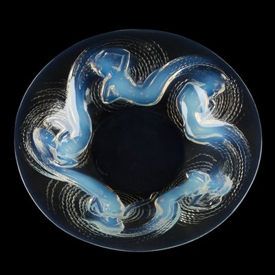 Lot 9 - RENÉ LALIQUE (FRENCH, 1860-1945), A 'CALYPSO' BOWL