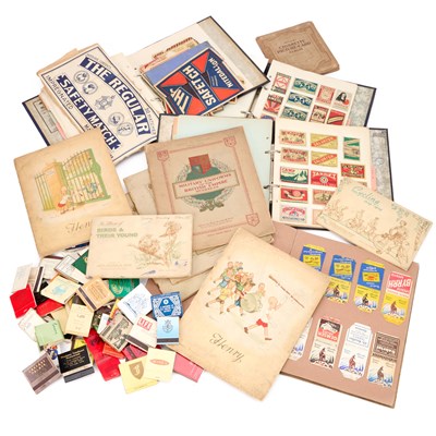 Lot 203 - A LARGE COLLECTION OF CIGARETTE CARDS AND MATCHBOXES
