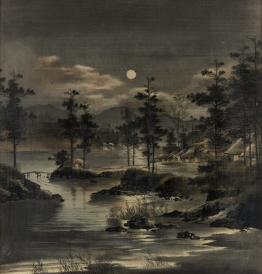 Lot 77 - A PAIR OF JAPANESE YUZEN-BIRODO (CUT VELVET) PICTURES
