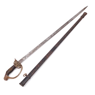 Lot 48 - AN M1889 PRUSSIAN OR IMPERIAL GERMAN INFANTRY OFFICER'S SWORD