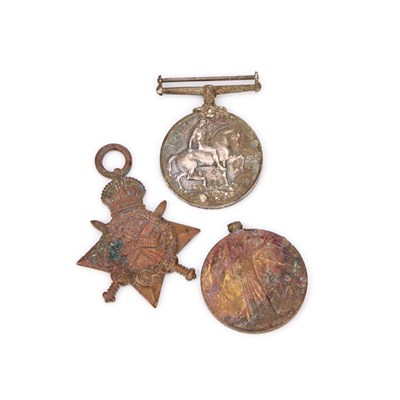 Lot 60 - A FIRST WORLD WAR MEDAL TRIO