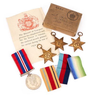 Lot 65 - A SECOND WORLD WAR MEDAL GROUP