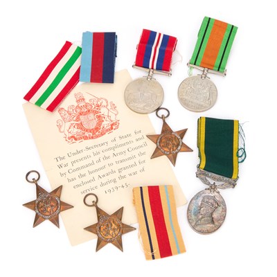 Lot 58 - A SECOND WORLD WAR TERRITORIAL MEDAL GROUP