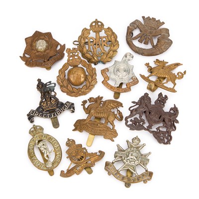 Lot 35 - A GROUP OF MILITARY CAP BADGES