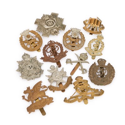 Lot 30 - A GROUP OF MILITARY CAP BADGES