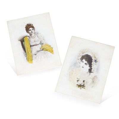Lot 78 - TWO PAINTED PLAQUES