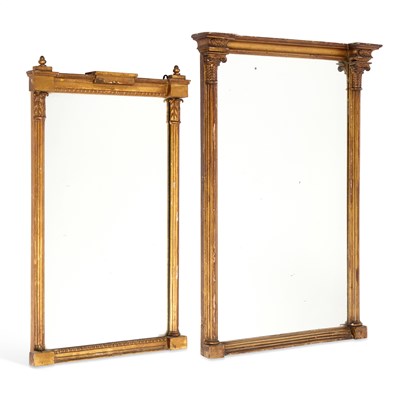 Lot 725 - TWO REGENCY GILT-COMPOSITION PIER MIRRORS