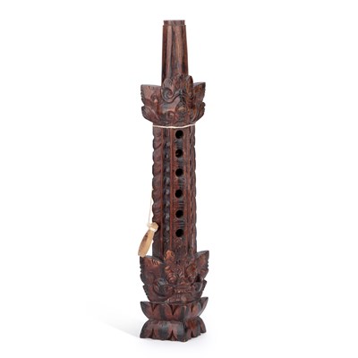 Lot 103 - A BALINESE CARVED FLUTE (SULING)