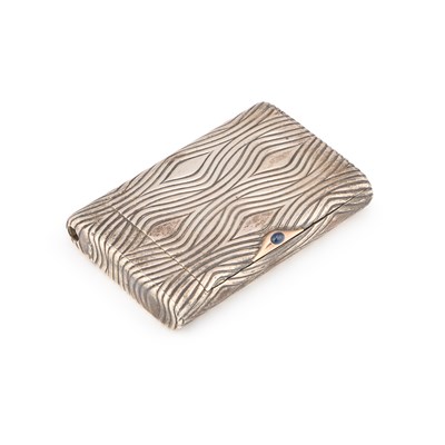 Lot 134 - A SILVER COMBINATION CIGARETTE AND VESTA CASE