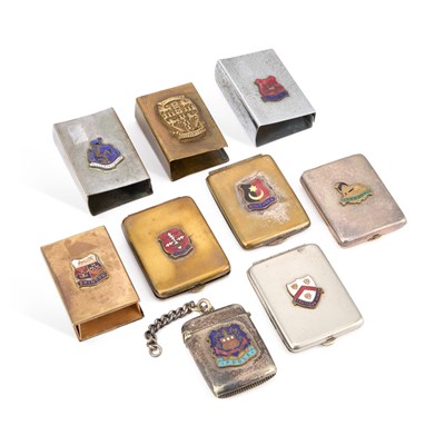 Lot 185 - A GROUP OF SOUVENIR VESTA CASES AND MATCHBOX COVERS