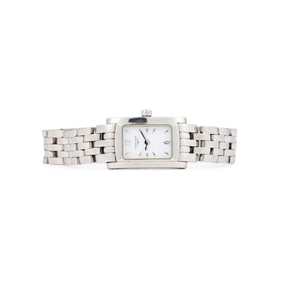 Lot 159 - A LADY'S STEEL LONGINES DOLCE VITA BRACELET WATCH