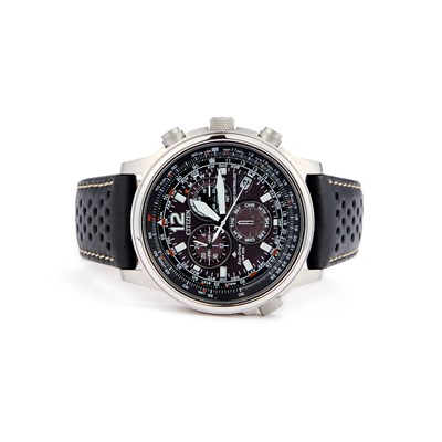 Lot 142 - A GENTS STEEL CITIZEN STRAP WATCH