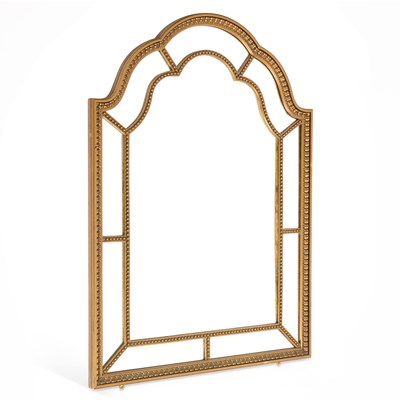 Lot 726 - AN EARLY 20TH CENTURY GILT-FRAMED WALL MIRROR