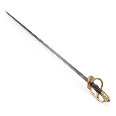 Lot 6 - A FRENCH NAPOLEONIC CUIRASSIER OFFICER'S SWORD