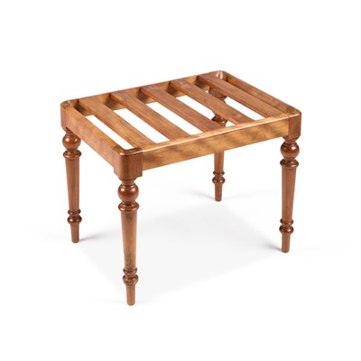 Lot 633 - A VICTORIAN BIRCH LUGGAGE STAND