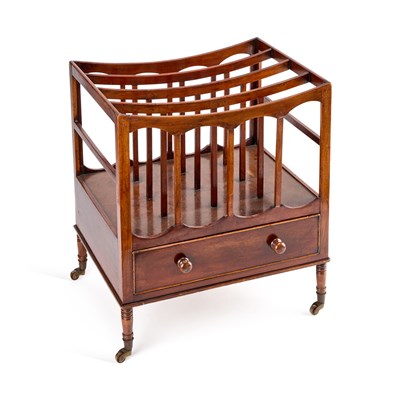 Lot 715 - A REGENCY MAHOGANY CANTERBURY