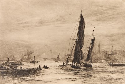 Lot 594 - WILLIAM LIONEL WYLLIE, ARA (1851-1931)