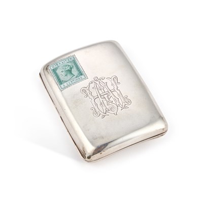 Lot 306 - A LATE VICTORIAN ENAMEL CIGARETTE CASE