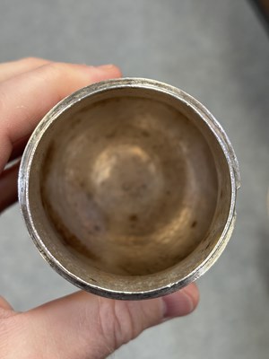 Lot 584 - A LARGE QUEEN ANNE BRITANNIA SILVER SUGAR CASTER