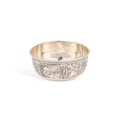 Lot 120 - AN AMERICAN STERLING SILVER NURSERY RHYME BOWL