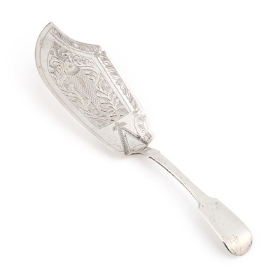 Lot 316 - AN EARLY VICTORIAN SILVER FISH SLICE