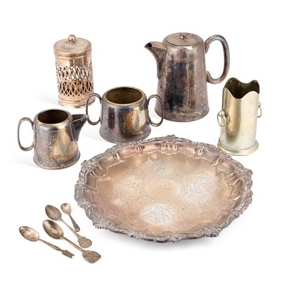 Lot 119 - A GROUP OF SILVER-PLATE