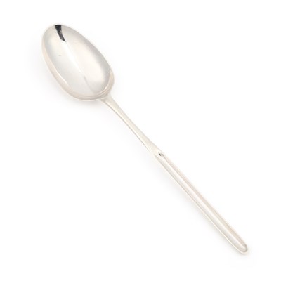 Lot 397 - A GEORGE I BRITANNIA STANDARD SILVER MARROW SPOON