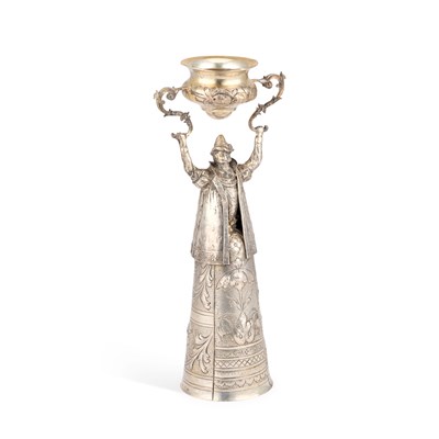 Lot 149 - A LATE 19TH CENTURY GERMAN SILVER WAGER CUP