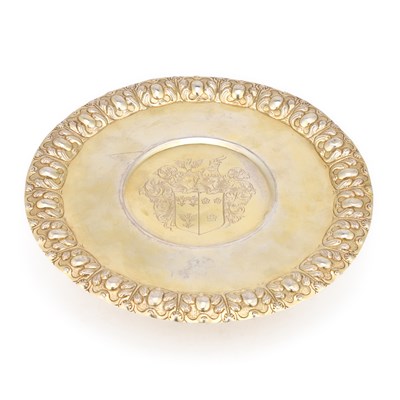 Lot 400 - A COMMONWEALTH SILVER-GILT TAZZA