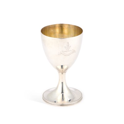Lot 381 - A GEORGE III SILVER GOBLET