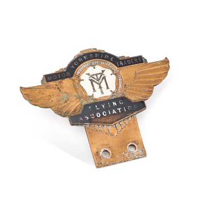 Lot 199 - A YORKSHIRE MOTOR TRADERS FLYING ASSOCIATION CAR BADGE