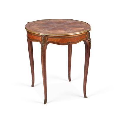 Lot 667 - A LOUIS XV STYLE GILT-METAL MOUNTED KINGWOOD CENTRE TABLE