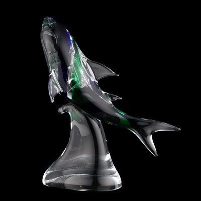 Lot 75 - A MURANO GLASS MODEL OF A SHARK