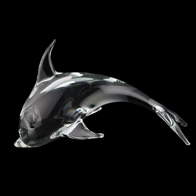 Lot 76 - A MURANO GLASS MODEL OF A DOLPHIN