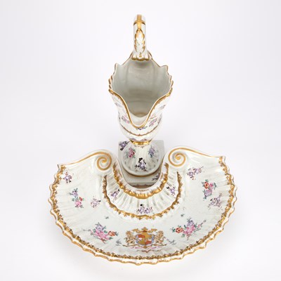 Lot A SAMSON PORCELAIN EWER AND BASIN