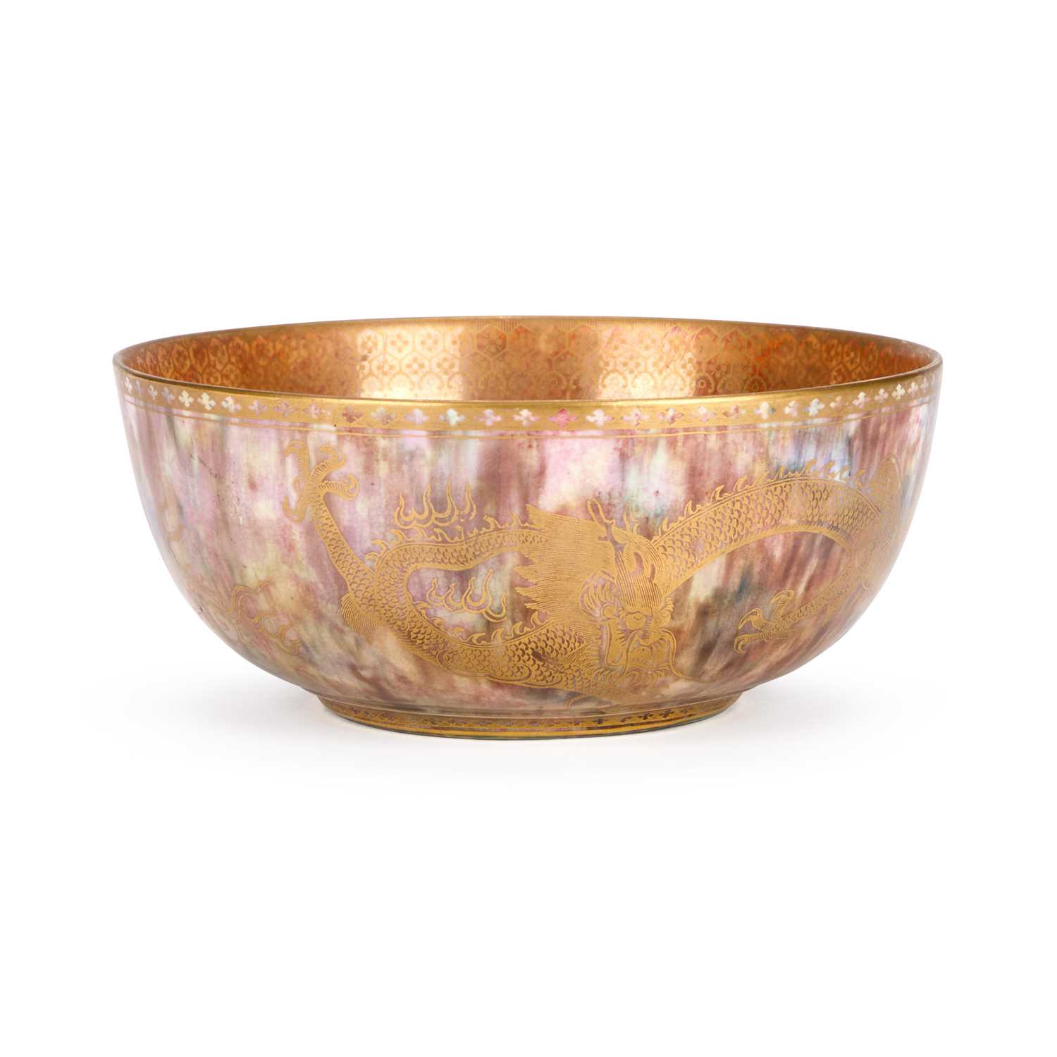 Lot A WEDGWOOD 'DRAGON' LUSTRE BOWL