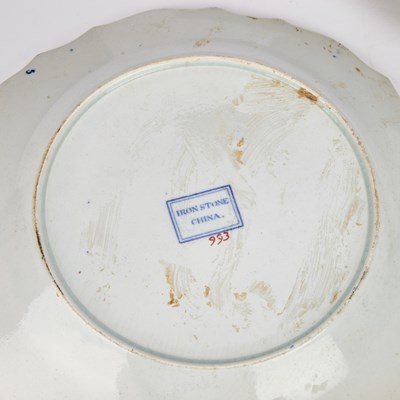 Lot A SET OF SIX ENGLISH IRONSTONE CHINA DESSERT PLATES