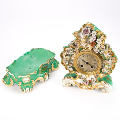Lot A JACOB PETIT PORCELAIN MANTEL CLOCK