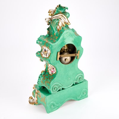 Lot A LARGE JACOB PETIT PORCELAIN MANTEL CLOCK